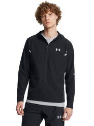 Under Armour Bluza "Vanish Woven Utility" w kolorze czarnym rozmiar: M. Czarne bluzy Under Armour, m, bez wzorów, bez kaptura. Za 256.54 zł.