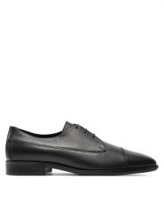 Boss Półbuty 50529089 Czarny. Czarne eleganckie półbuty Boss, bez wzorów, ze skóry, bez obcasa, bez zapięcia. Za 499.99 zł.