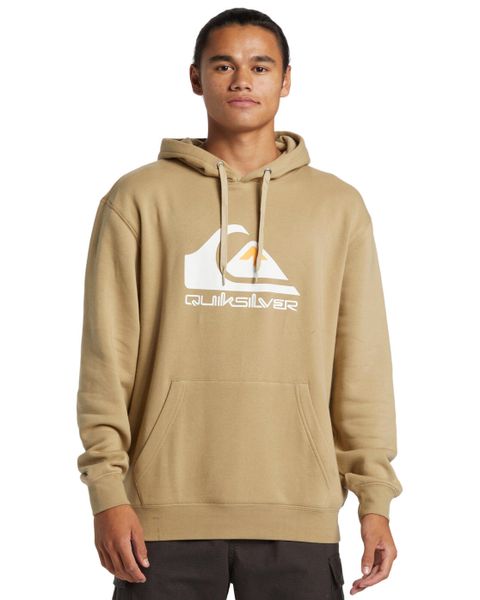 Bluza z kapturem dla Mężczyzn BIG LOGO Beżowy. Brązowe bluzy z kapturem Quiksilver, m, bez wzorów, z bawełny, z kapturem. Za 245.50 zł.