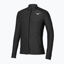 Kurtka tenisowa męska Mizuno Training czarna 62GC101309. Czarne kurtki Mizuno, l, bez wzorów, z elastanu, bez kaptura. Za 139.99 zł.