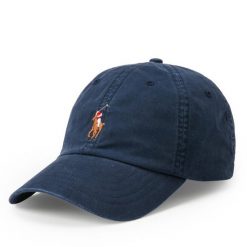 Czapka z daszkiem Polo Ralph Lauren. Niebieskie czapki z daszkiem Polo Ralph Lauren, bez wzorów. Za 359.99 zł.