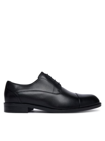 BOSS Półbuty Tayil 50568800 Czarny. Czarne eleganckie półbuty Boss, bez wzorów, ze skóry, bez obcasa, bez zapięcia. Za 894.99 zł.