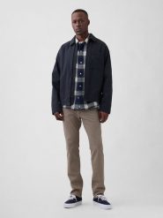 GAP Dżinsy - Slim fit - w kolorze szarobrązowym rozmiar: W38/L32. Brązowe jeansy GAP, l. Za 154.95 zł.
