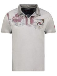 Canadian Peak Koszulka polo "Kimaceak" w kolorze szarym rozmiar: L. Szare koszulki polo Canadian Peak, l, bez wzorów, z bawełny, bez kołnierzyka, bez ramiączek. Za 123.82 zł.