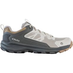 Buty trekkingowe Oboz Katabatic Low. Szare buty trekkingowe OBOZ, bez wzorów, bez zapięcia. W wyprzedaży za 472.50 zł.