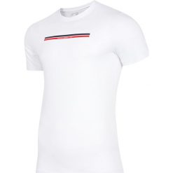 T-shirt męski TSM224 - biały. T-shirty marki 4F. Za 49.99 zł.