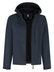 TRAVELIN' Kurtka softshellowa "Stian" w kolorze granatowym rozmiar: XL. Niebieskie kurtki outdoor i hardshell Travelin', s, bez wzorów, z polaru, bez kaptura. Za 330.20 zł.