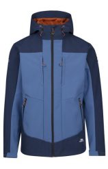Trespass Tamston – męska kurtka softshell granatowa. Niebieskie kurtki 2117 OF SWEDEN, m, z aplikacjami, z materiału, z kapturem. Za 303.99 zł.
