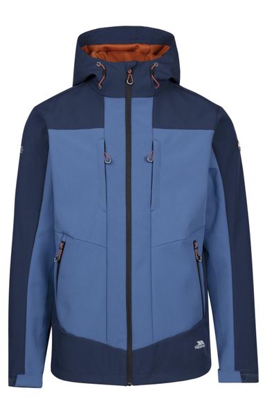 Trespass Tamston- Męska kurtka softshell granatowa. Niebieskie kurtki 2117 OF SWEDEN, m, z aplikacjami, z softshellu, bez kaptura. Za 284.65 zł.