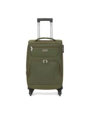 Semi Line Walizka kabinowa T5773-1 Zielony. Zielone walizki Semi-line, bez wzorów, z materiału. Za 179.99 zł.