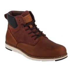 Levis Buty Levi's Jax Plus M 232198-1700-28 brązowe. Brązowe botki sznurowane na zimę, bez wzorów, z gumy, bez obcasa, bez zapięcia. Za 647.45 zł.