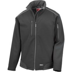 Kurtka Result Softshell Ripstop. Czarne kurtki RESULT, m, bez wzorów, z elastanu, bez kaptura. Za 201.65 zł.