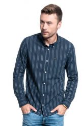 KOSZULA MĘSKA LEE BUTTON DOWN REGULAR FIT SKY CAPTAIN L880ROHY 112123431. Koszule Lee, l, bez wzorów, bez kołnierzyka, bez ramiączek. Za 129.99 zł.