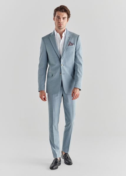 PAKO LORENTE – Niebieskie spodnie garniturowe P22SP-6G-004-N-S. Niebieskie eleganckie spodnie Pako Lorente, s, z elastanu. Za 159.99 zł.