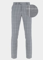 Spodnie męskie garniturowe BUENAVISTA P20SF-6G-025-S. Szare garnitury Pako Lorente, m, bez wzorów, z poliesteru. Za 159.99 zł.