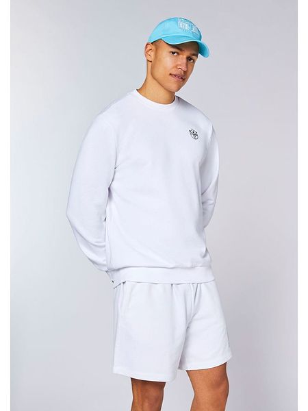 Chiemsee Bluza w kolorze białym rozmiar: S. Białe bluzy Chiemsee, s, bez wzorów, z bawełny, bez kaptura. Za 129.95 zł.