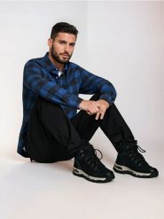 Wodoodporne trapery za kostkę - czarny. Czarne trapery Sinsay, za kostkę, bez zapięcia. Za 129.99 zł.