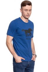 MUSTANG Print Tee 1009022 5235. T-shirty Mustang, m, bez wzorów, bez kołnierzyka, bez ramiączek. Za 69.99 zł.