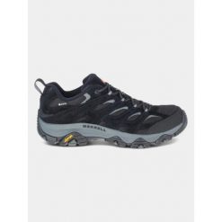 Buty turystyczne męskie Merrell Moab 3 GTX. Czerwone buty trekkingowe Merrell, bez wzorów, z gore-texu, bez zapięcia. Za 649.00 zł.