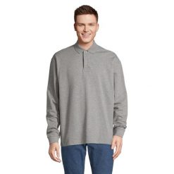 Bluza Polo Heritage Z Kołnierzykiem Dla Dorosłych Unisex. Szare bluzy SOL'S, m, bez wzorów, bez kaptura. Za 200.99 zł.