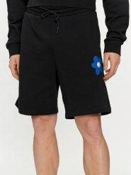 Hugo Szorty sportowe Nematiso 50515628 Czarny Regular Fit. Czarne krótkie spodenki sportowe Hugo, l, bez wzorów, z bawełny. Za 429.99 zł.