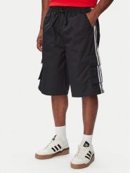 Adidas Szorty materiałowe Adicolor Cotton Twill Cargo Shorts KS9929 Czarny Relaxed Fit. Czarne szorty Adidas, l, bez wzorów, z bawełny. Za 329.99 zł.