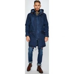 Pepe Jeans - Kurtka. Niebieskie kurtki Pepe Jeans, l, bez wzorów, z bawełny, z kapturem. W wyprzedaży za 479.90 zł.