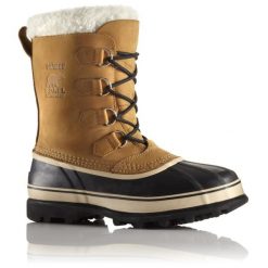 Buty trekkingowe męskie Sorel Caribou. Brązowe trekkingi Sorel, bez wzorów, z gumy, bez zapięcia. Za 756.80 zł.