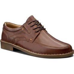 Półbuty LASOCKI FOR MEN MI07-A510-366-01A. Brązowe eleganckie półbuty Lasocki For Men, bez wzorów, ze skóry, bez obcasa, bez zapięcia. W wyprzedaży za 94.98 zł.