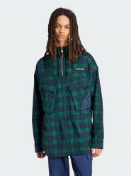 Adidas Kurtka przeciwwiatrowa w kolorze granatowo-zielonym rozmiar: L. Niebieskie kurtki outdoor i hardshell Adidas, l, bez wzorów, bez kaptura. Za 249.45 zł.