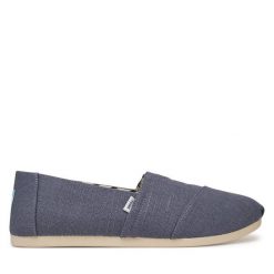 Półbuty Toms. Niebieskie eleganckie półbuty Toms, bez wzorów, bez obcasa, bez zapięcia. Za 179.99 zł.