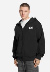 Bluza sportowa męska Prosto Infinity z kapturem. Czarne bluzy z kapturem Prosto., m, z aplikacjami, z bawełny, z kapturem. Za 198.99 zł.
