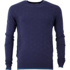 Sweter "Funky Train" w kolorze granatowym. Niebieskie swetry nierozpinane marki 4 Funky Flavours, bez wzorów, bez kołnierzyka, bez ramiączek. W wyprzedaży za 197.95 zł.