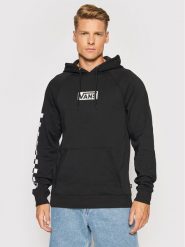 Vans Bluza Versa Standard VN0A49SN Czarny Regular Fit. Czarne bluzy Vans, l, bez wzorów, z bawełny, bez kaptura. Za 189.99 zł.