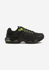 Czarno-Zielone Buty Sportowe Sneakersy z Geometrycznym Wzorem Fenirila. Czarne buty sportowe casual Born2be, bez wzorów, z materiału, z okrągłym noskiem, bez zapięcia. W wyprzedaży za 111.99 zł.