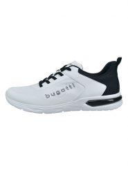 Bugatti Sneakersy "Nubia" w kolorze białym rozmiar: 46. Białe buty sportowe casual Bugatti, bez wzorów, bez zapięcia. Za 197.45 zł.