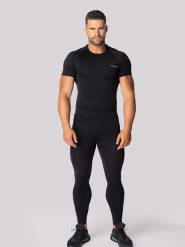 Spaio Koszulka termiczna "Alpha" w kolorze czarnym rozmiar: L. Czarne t-shirty sportowe Spaio, bez wzorów, z materiału, bez ramiączek, outdoorowe. Za 113.99 zł.