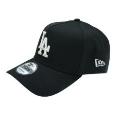 Czapka baseballowa Dodgers. Czarne czapki z daszkiem New Era, bez wzorów. Za 227.50 zł.
