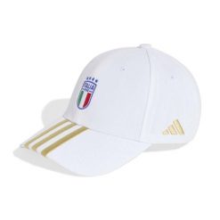 Czapka Adidas Sport Figc Bb Cap Dorośli. Białe czapki z daszkiem Adidas, bez wzorów, z materiału. Za 176.22 zł.