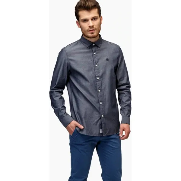 Timberland Koszula Ls Milford Solid Oxford Slim , niebieski, rozmiar M. Niebieskie koszule Timberland, m, bez wzorów, z materiału, bez kołnierzyka, bez ramiączek. W wyprzedaży za 259.99 zł.