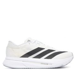 Buty do biegania adidas. Białe buty do biegania Adidas, bez wzorów, bez zapięcia, do biegania. Za 569.99 zł.