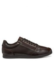 Geox Sneakersy U Renan U564GA 000FF C6009 Brązowy. Brązowe buty sportowe casual Geox, bez wzorów, ze skóry, bez zapięcia. Za 379.99 zł.