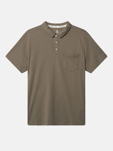 COLOURS & SONS Koszulka polo w kolorze szarobrązowym rozmiar: XL. Brązowe koszulki polo COLOURS & SONS, xl, bez wzorów, bez kołnierzyka, bez ramiączek. Za 122.67 zł.