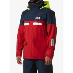 Kurtka przeciwdeszczowa męska Helly Hansen Pier 4.0 Jacket. Czerwone kurtki Helly Hansen, m, bez wzorów, bez kaptura. Za 1,153.50 zł.