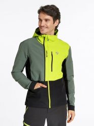 Ziener Kurtka funkcyjna "Nikado" w kolorze zielono-czarnym rozmiar: 60. Czarne kurtki outdoor i hardshell Ziener, bez wzorów, bez kaptura. Za 238.84 zł.