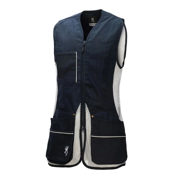 Kamizelka strzelecka dla leworęcznych Browning. Niebieskie kamizelki sportowe Browning, xl, bez wzorów, z bawełny, bez kaptura. Za 505.00 zł.