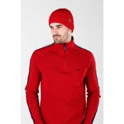 Czapka zimowa 100% wełna merino - Icewall (250 g/m²). Czerwone czapki zimowe WOOLONA, bez wzorów, z wełny. W wyprzedaży za 126.00 zł.