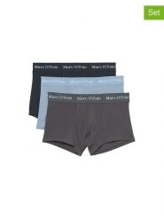 Marc O´Polo Bokserki (3 pary) w kolorze szaro-błękitno-granatowym rozmiar: M. Niebieskie bokserki m, bez wzorów. Za 121.80 zł.