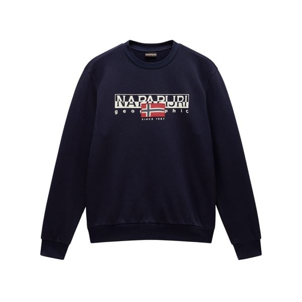 Bluza z kapturem Napapijri B-Aylmer C. Niebieskie bluzy Napapijri, m, bez wzorów, z materiału, z kapturem. Za 363.65 zł.