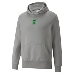 Bluza Męska Puma. Szare bluzy z kapturem Puma, m, bez wzorów, z materiału, z kapturem. Za 245.62 zł.